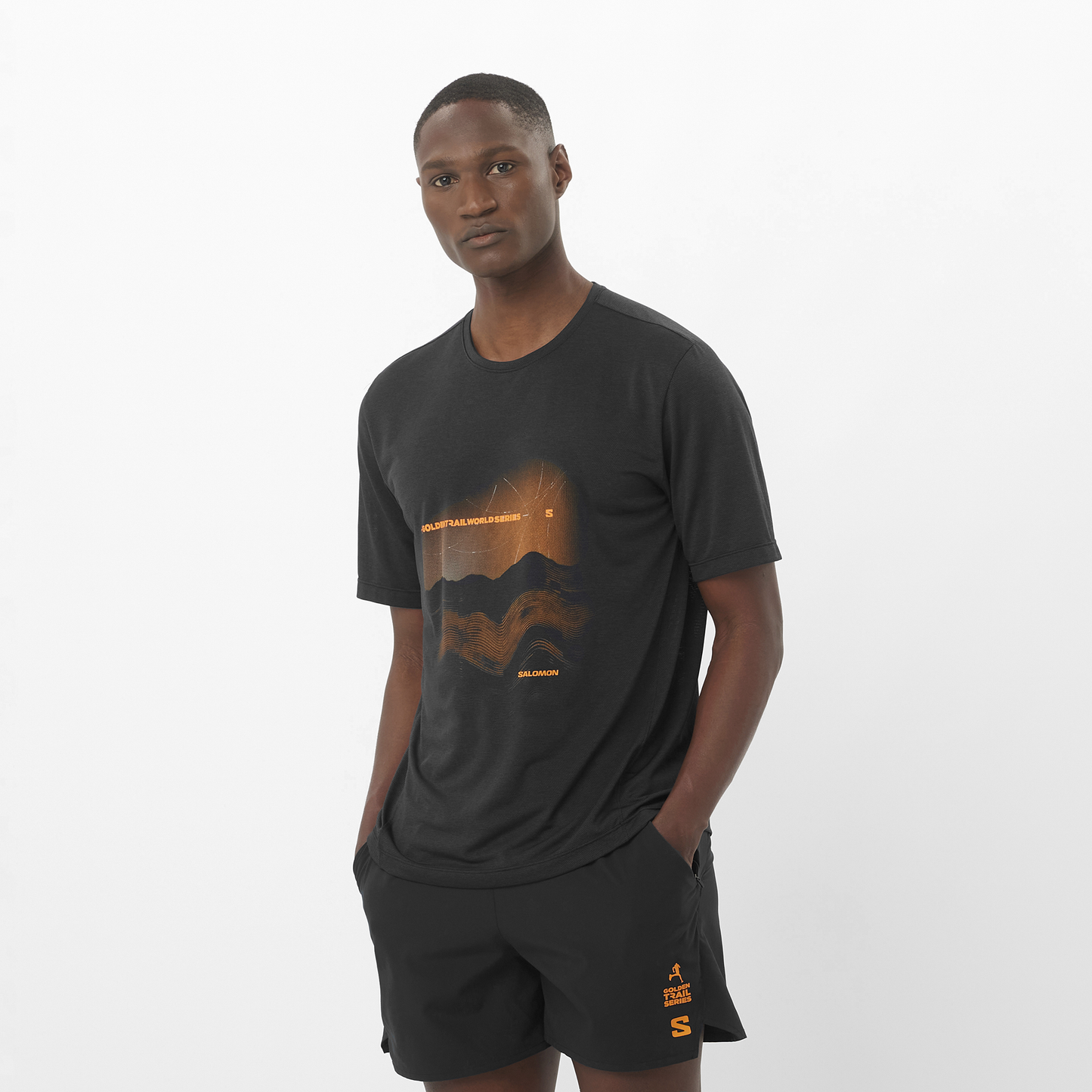 SALOMON SHKOUT CORE SS TEE GFX M "GOLDEN TRAIL SERIES"