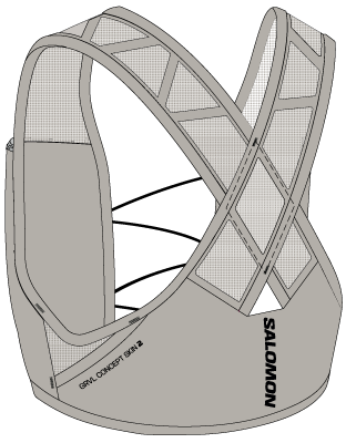 SALOMON GRAVEL CONCEPT SKIN 2 SET.