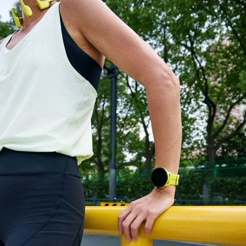 SUUNTO RUN "LIME" (WITH SILICONE STRAPS).