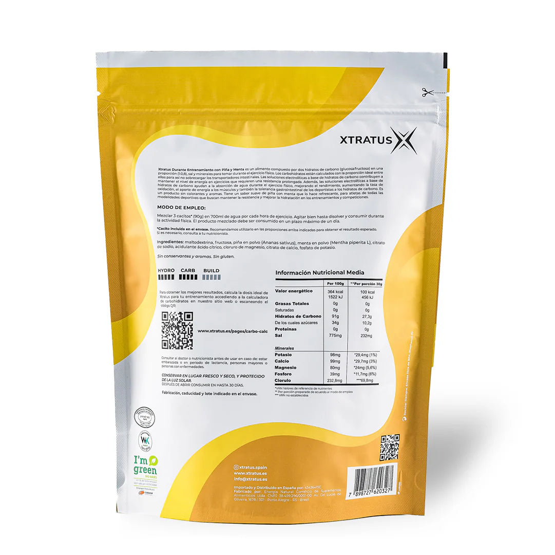 XTRATUS PIÑA CON MENTA (DURANTE ENTRENAMINETO)