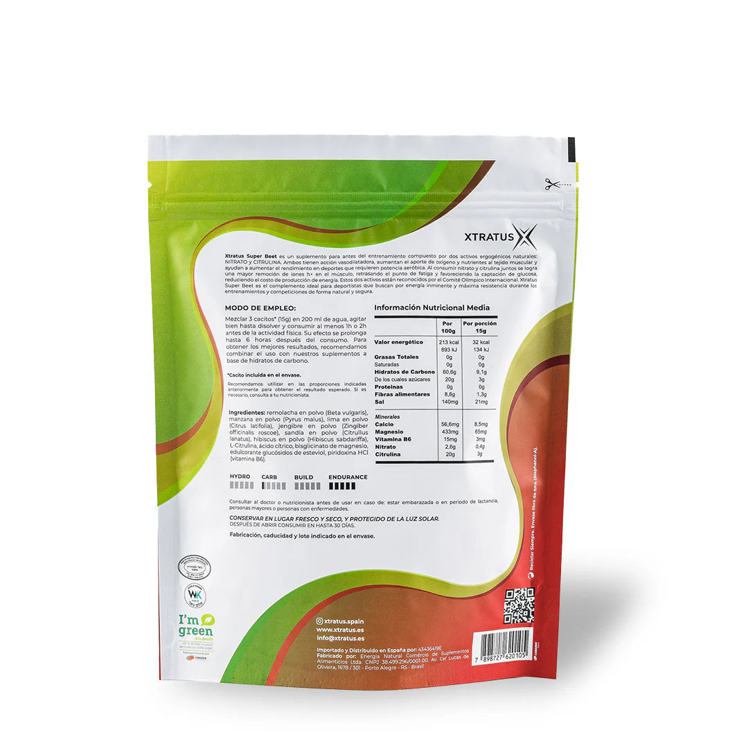 XTRATUS SUPER BEET (ANTES ENTRENAMIENTO)