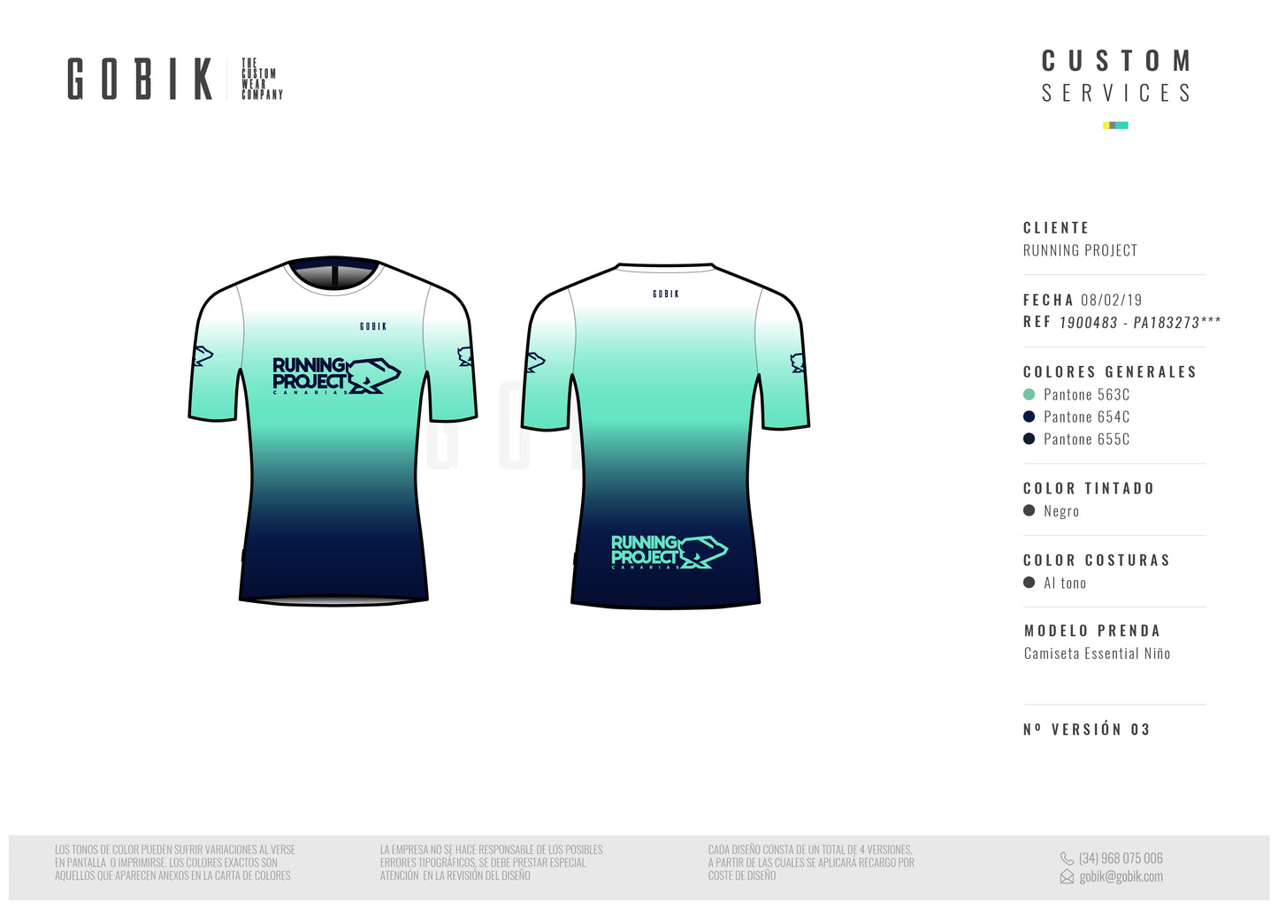 GOBIK RUNNING ESSENTIAL MANGA CORTA