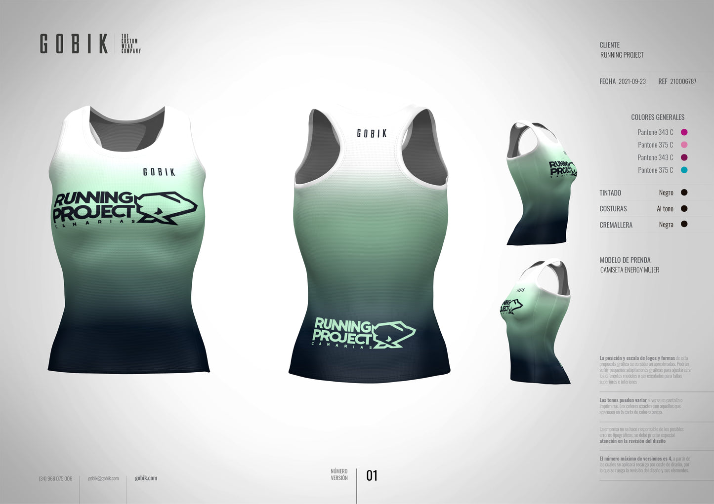 GOBIK ENERGY RUNNING MANGA HUECA