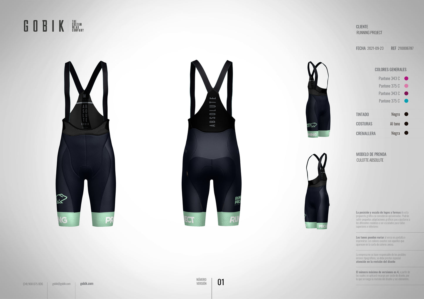 GOBIK CULOTTE ABSOLUTE CICLISMO