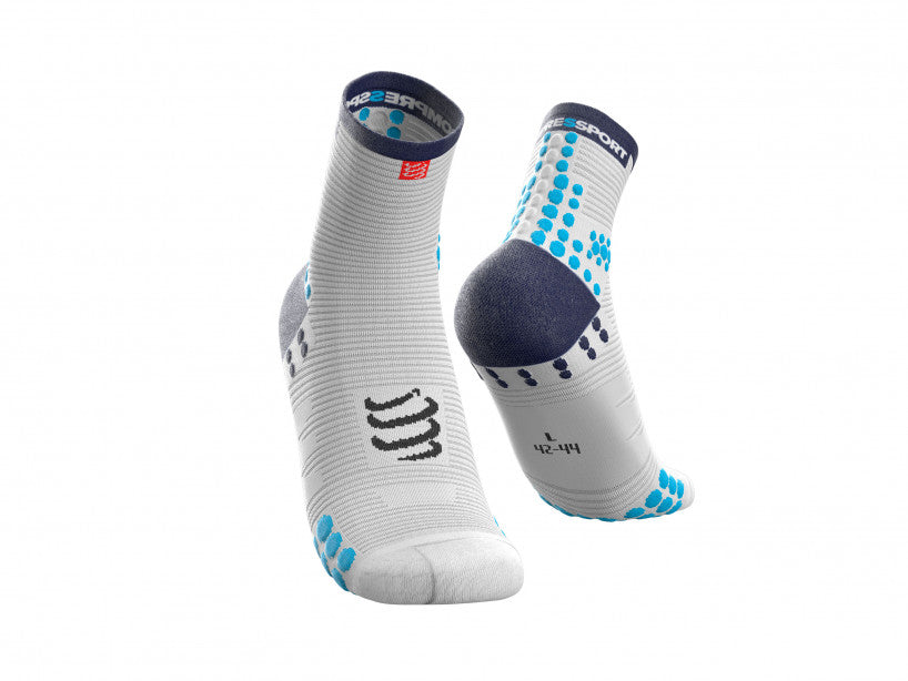 COMPRESSPORT PRO RACING SOCKS V3.0 ULTRALIGHT RUN HIGH WHITE