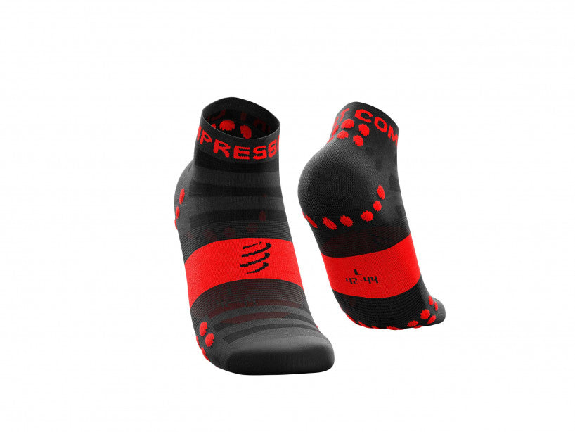 COMPRESSPORT PRO RACING SOCKS V3.0 ULTRALIGHT RUN LOW BLACK/RED