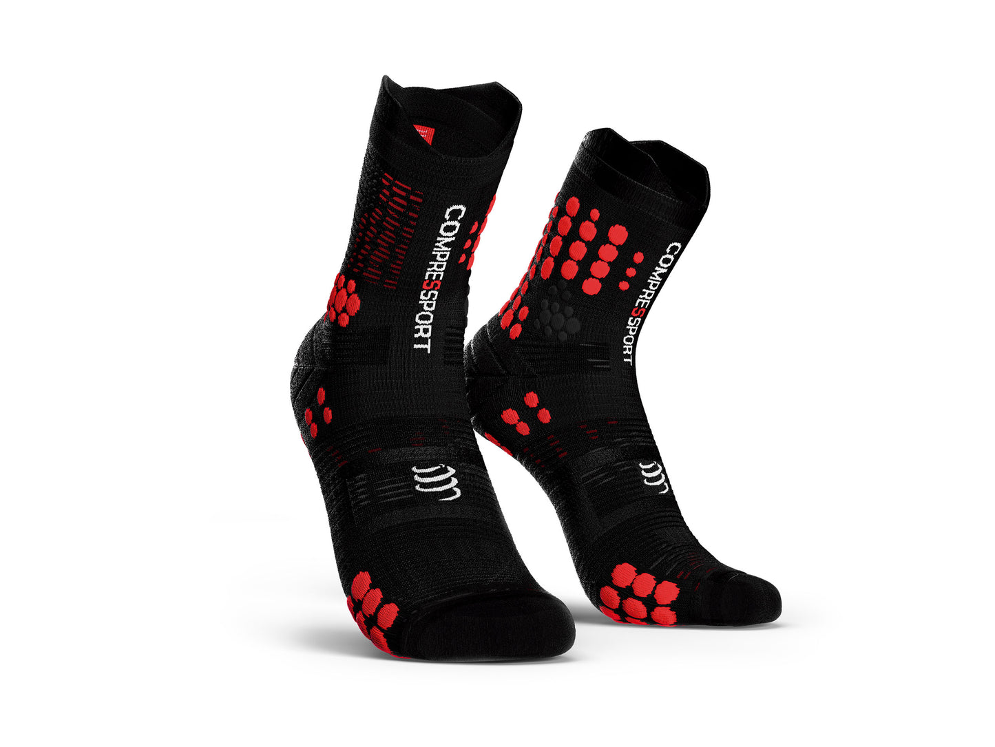 COMPRESSPORT PRO RACING SOCKS V3.0 RUN TRAIL BLACK/RED