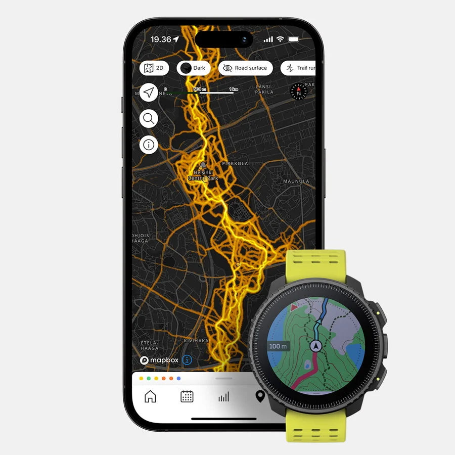 SUUNTO VERTICAL STAINLESS STEEL "BLACK LIME".