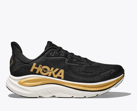 HOKA CLIFTON 10 W BLACK GOLD EDITION.