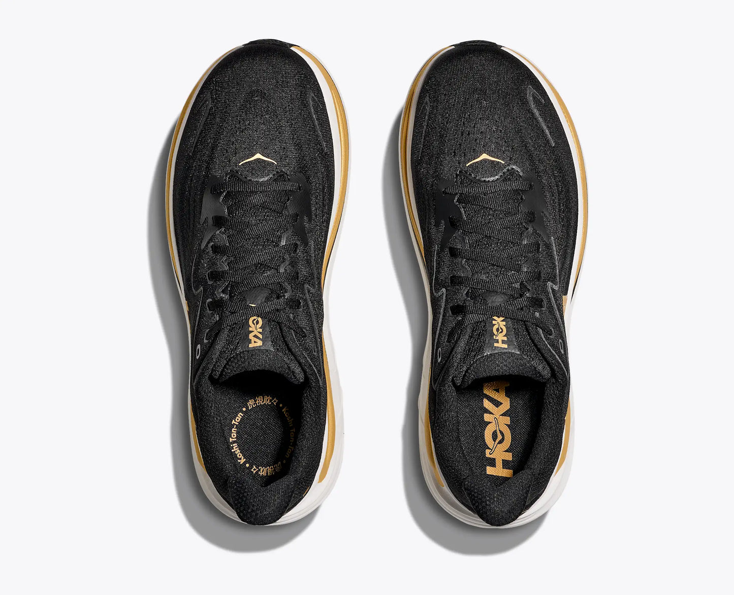 HOKA CLIFTON 10 W BLACK GOLD EDITION.