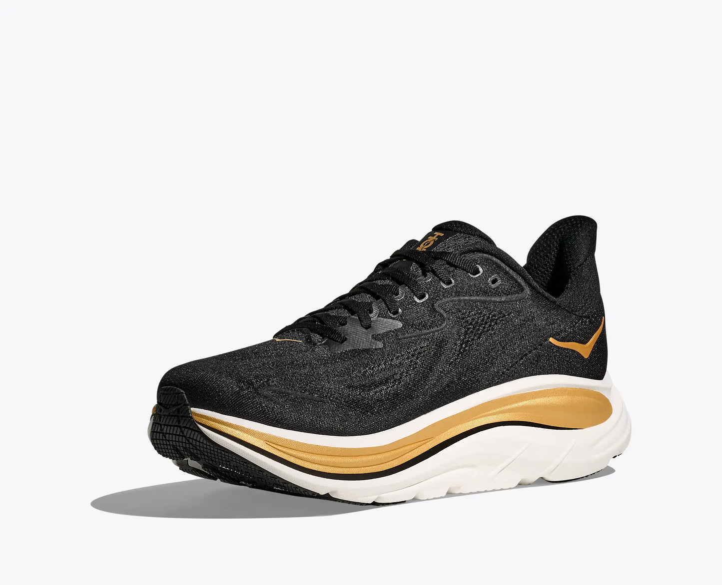 HOKA CLIFTON 10 W BLACK GOLD EDITION.