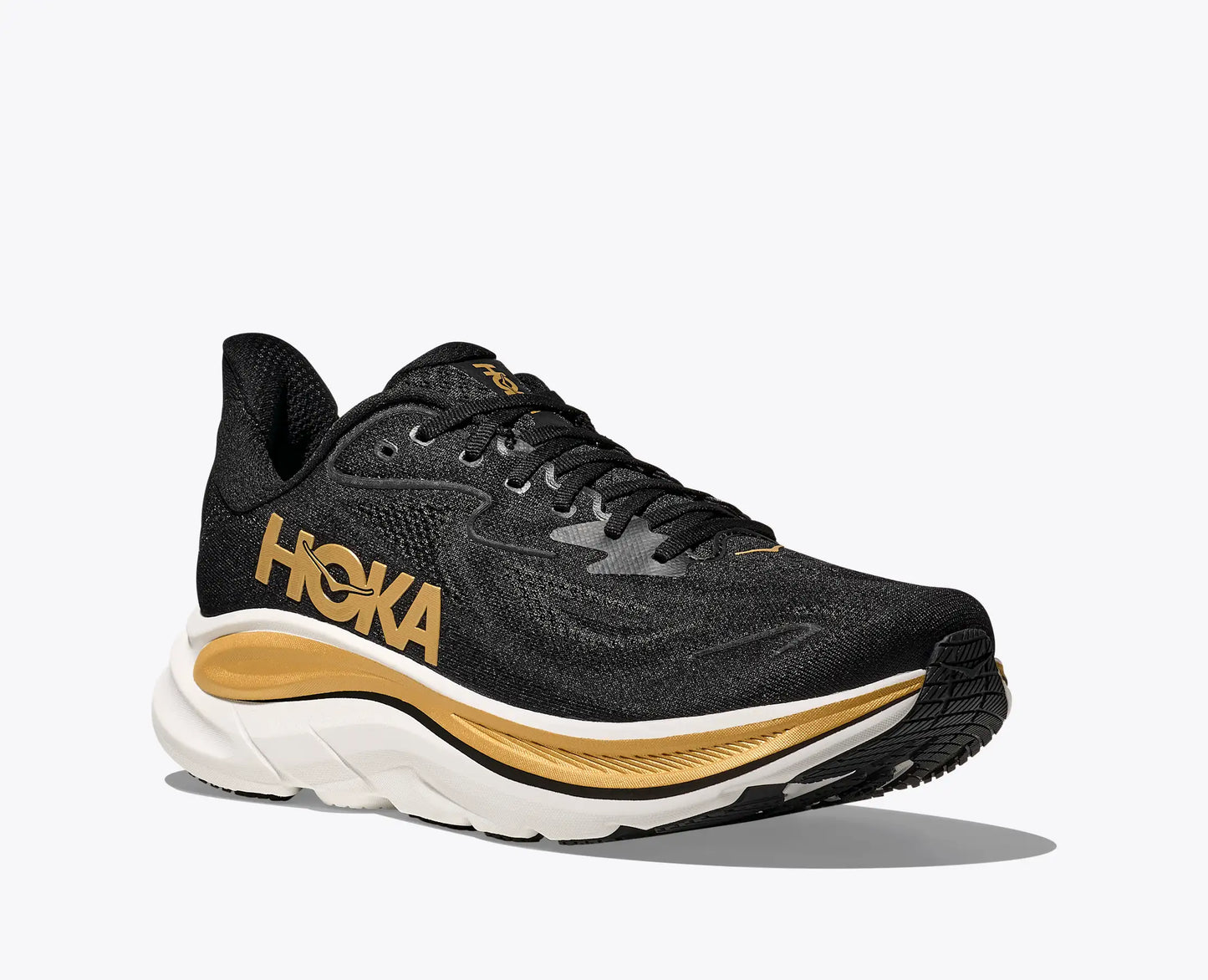 HOKA CLIFTON 10 M BLACK GOLD EDITION.