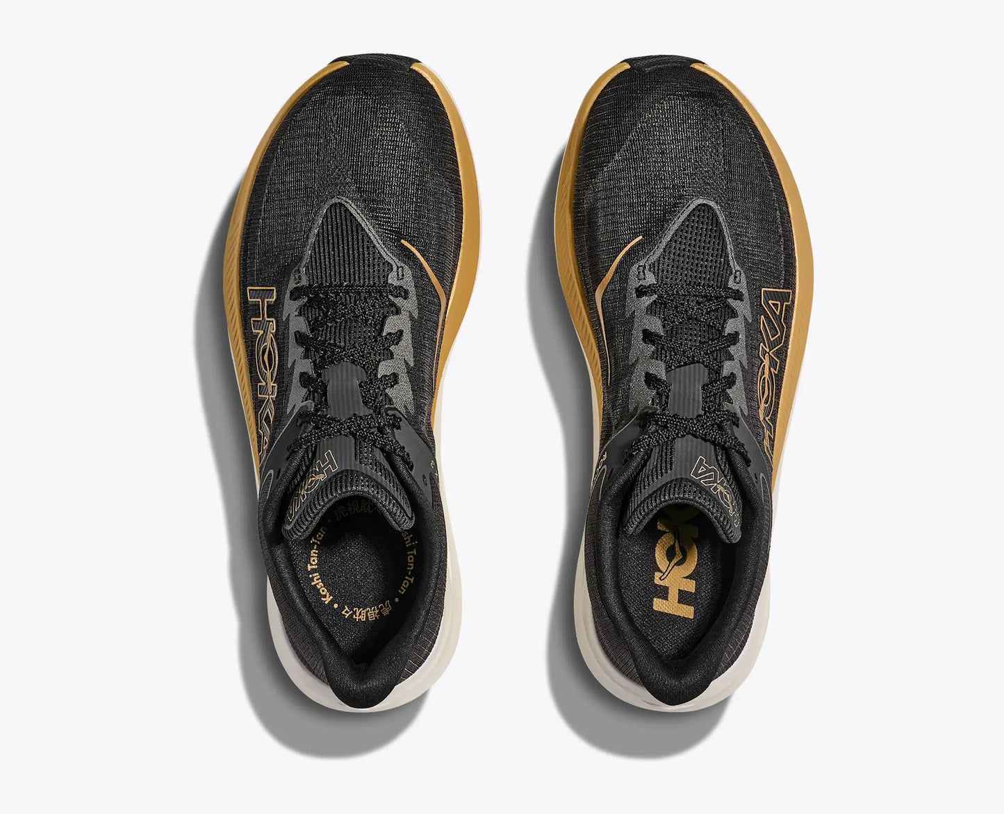 HOKA ROCKET X 3 U BLACK GOLD EDITION.