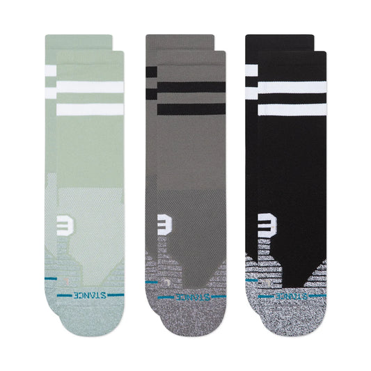 STANCE ATHLETIC MID CUSHION CREW 3 PACK