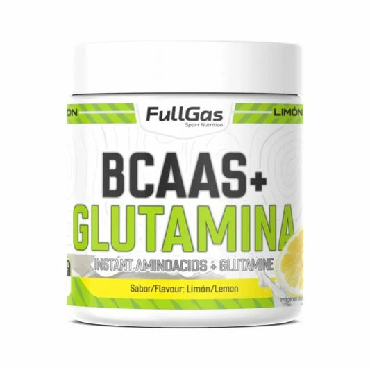 FULLGAS BCAAS + GLUTAMINA LIMÓN 500GR