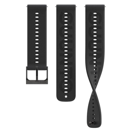 SUUNTO 22 ATH6 SILICONE STRAP "ALL BLACK" S+M