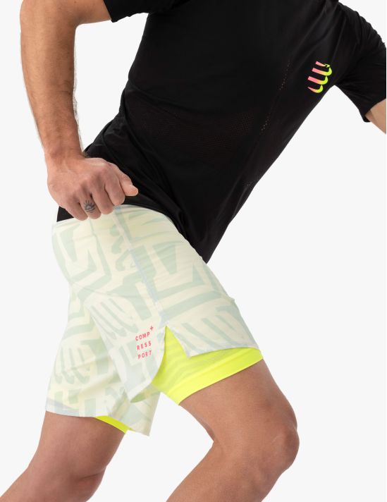 COMPRESSPORT TRAIL RACING 2 IN 1 SHORT M