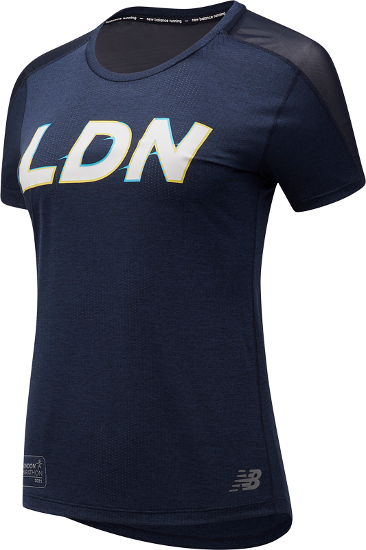 NEW BALANCE CAMISETA MUJER IMPACT RUN  LONDON LIMITED EDITION.